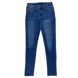 BOB Size 3/4 Womens Jeans Low Rise Skinny Stretch Dark Wash